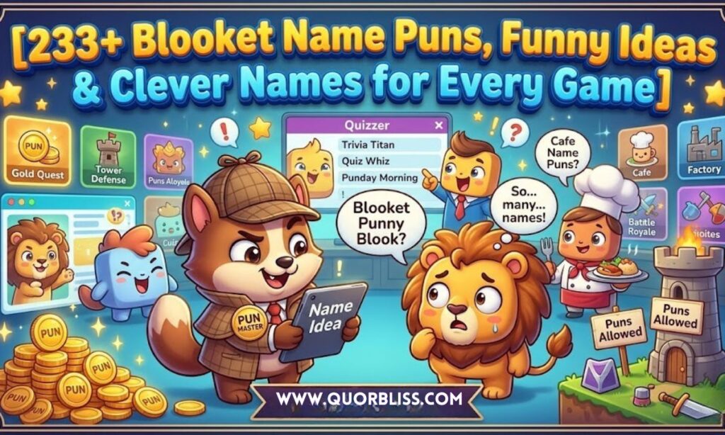 233+ Blooket Name Puns, Funny Ideas & Clever Names for Every Game