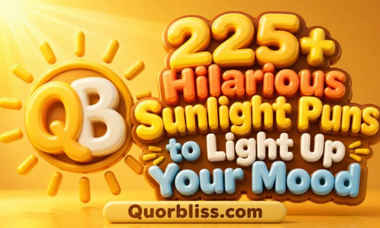Hilarious Sunlight Puns