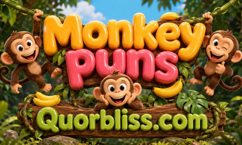 Monkey puns captions