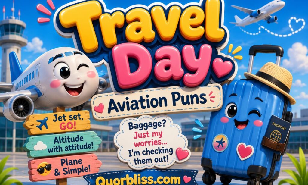 Travel Day Aviation Puns 🎒