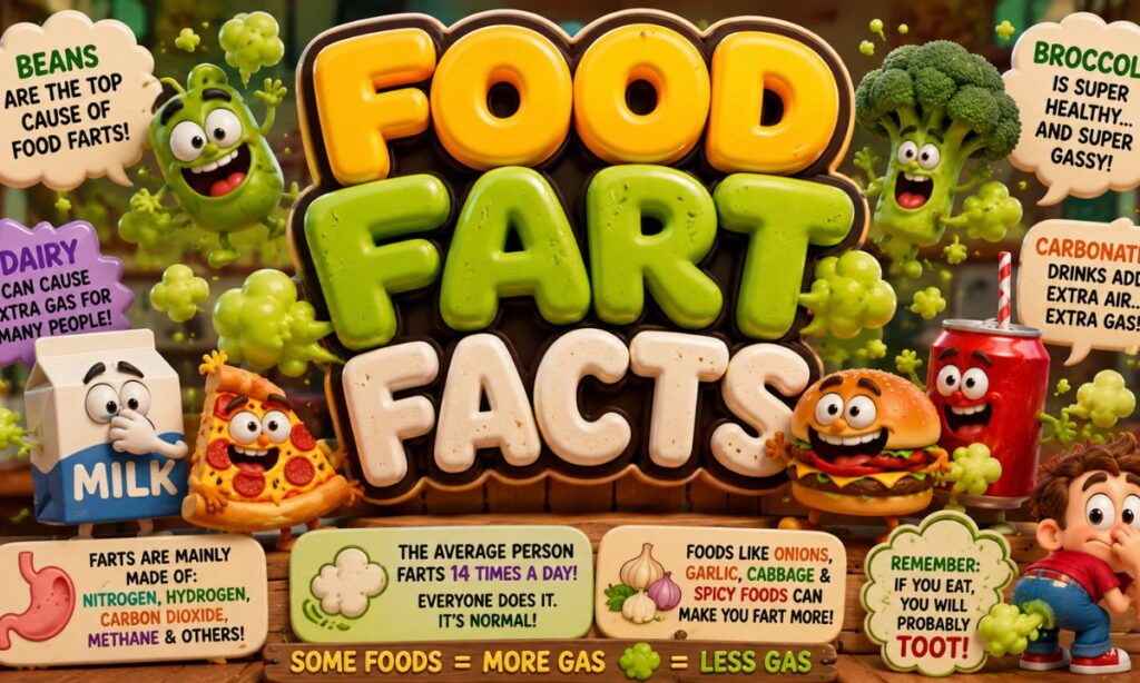 🍔 Food Fart Facts