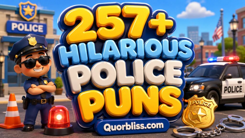 257+ Hilarious Police Puns