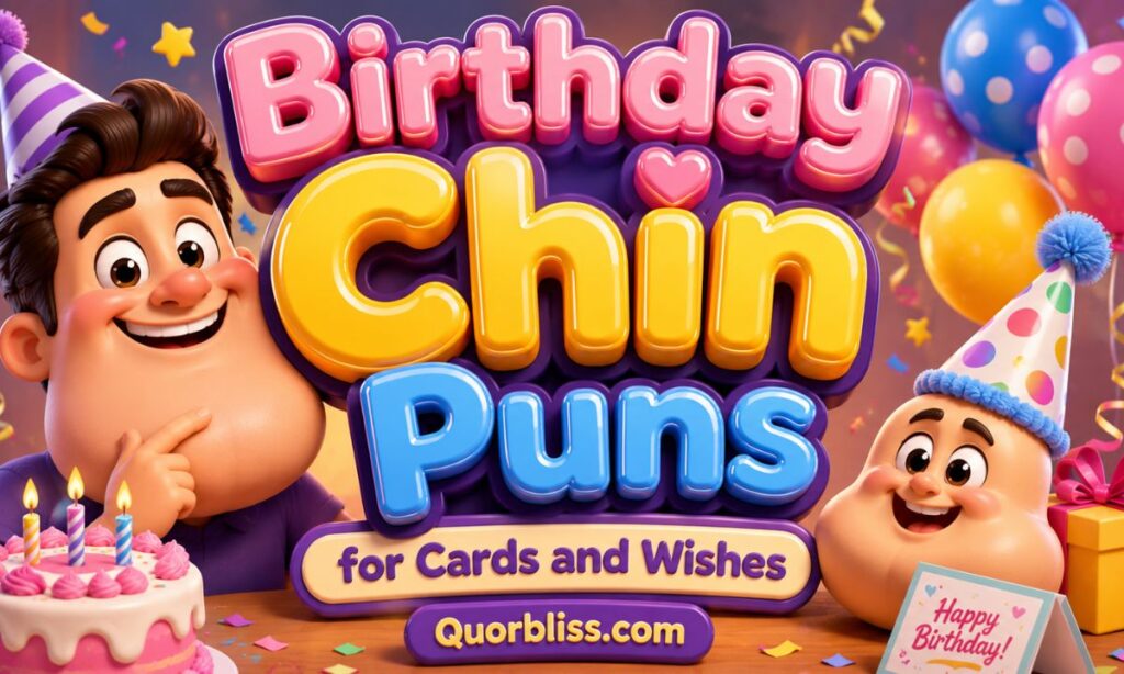 Birthday Chin Puns for Cards and Wishes