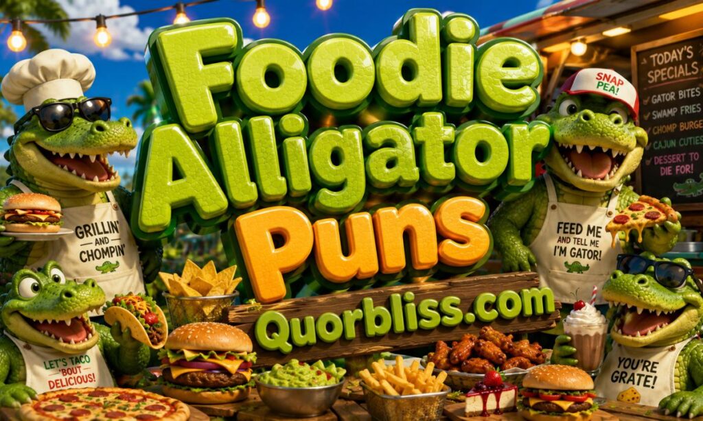 Foodie Alligator Puns 🍔

