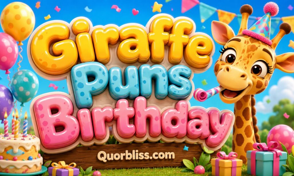 Giraffe Puns Birthday