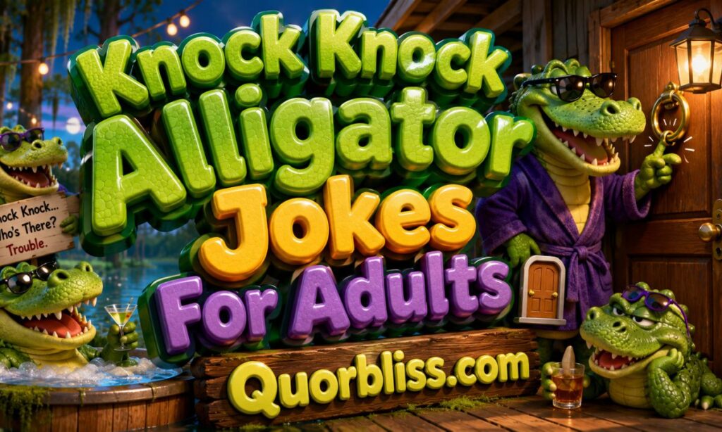 Knock Knock Alligator Jokes For Adults 🚪