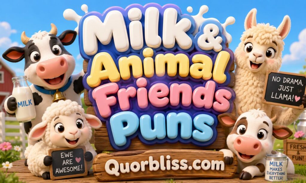 Milk & Animal Friends Puns