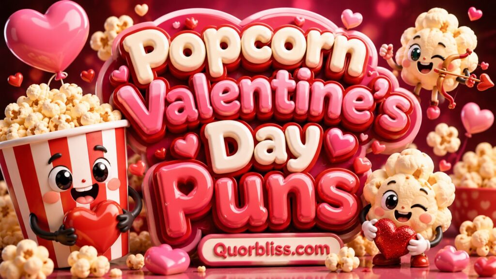 Popcorn Valentine's Day Puns