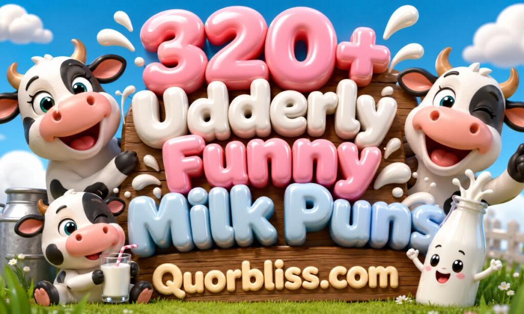 Udderly Funny Milk Puns