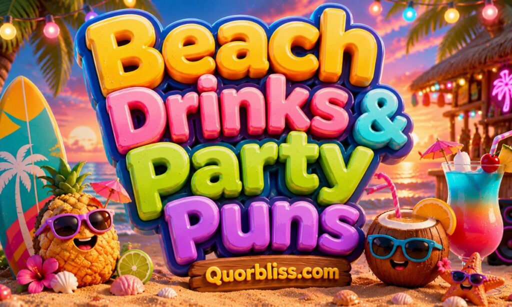 Beach Drinks & Party Puns